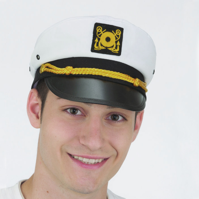 Man wearing sailor hat