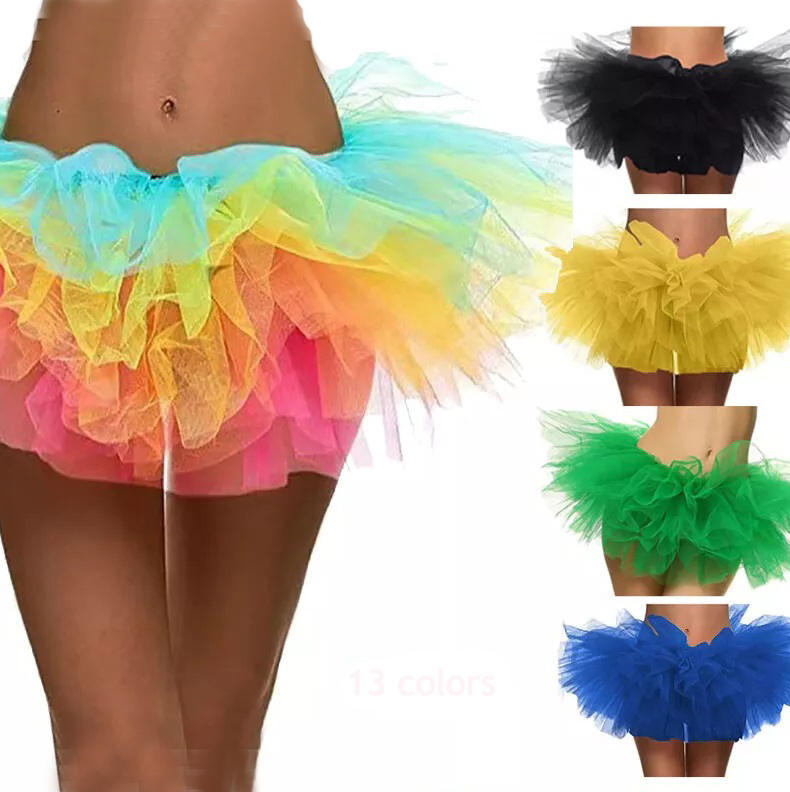 Four solid color tutus